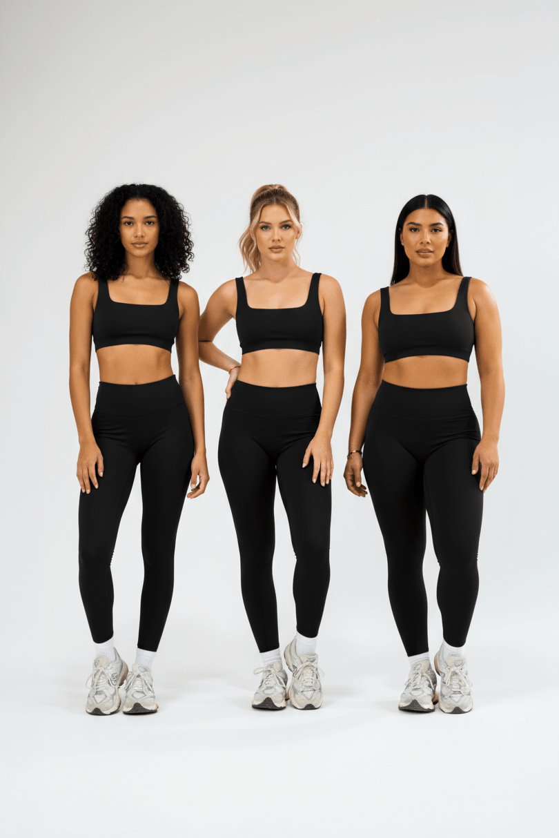 Bandage Crop . Black - Rue Avenue Activewear