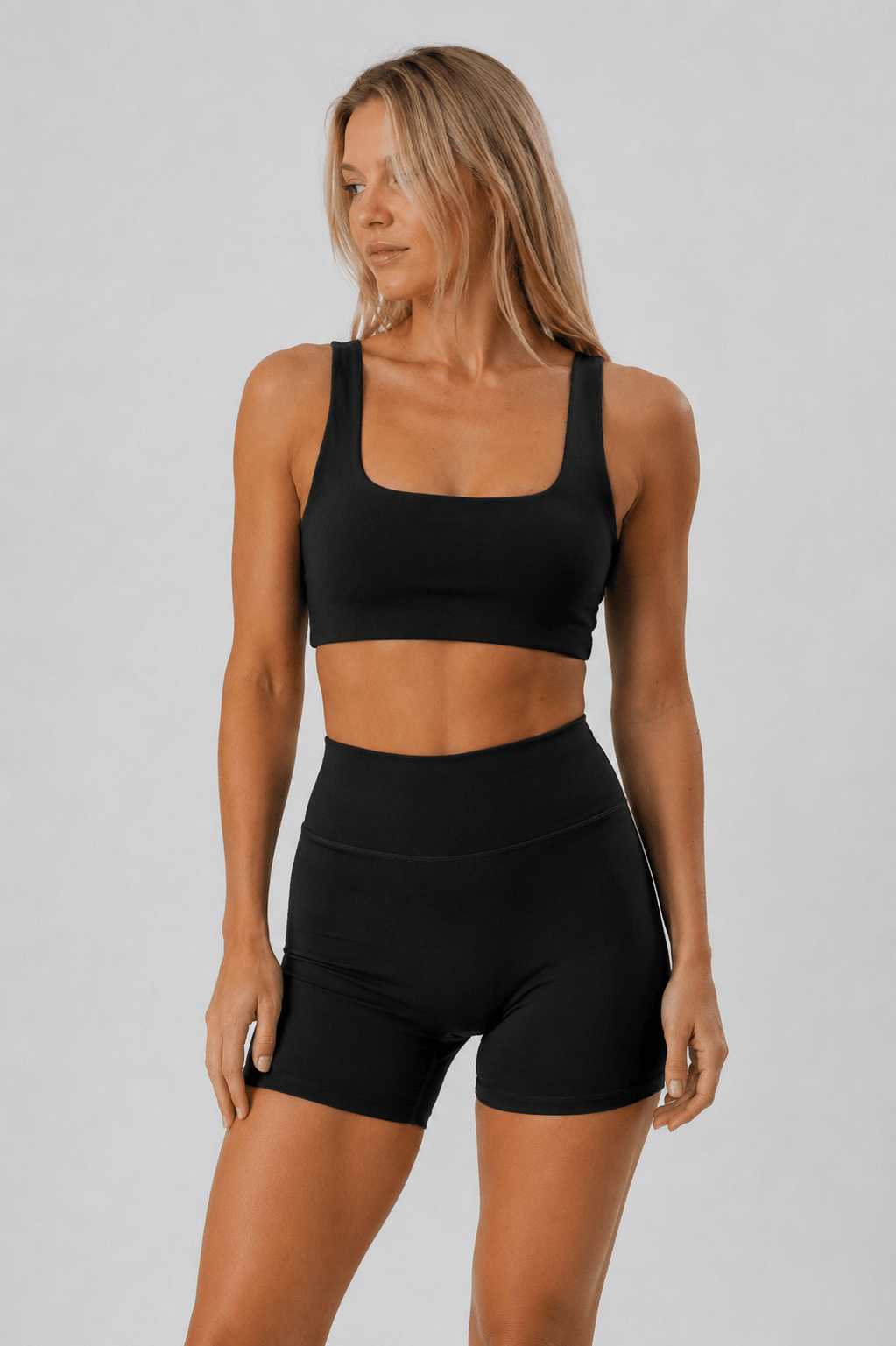 Bandage Crop . Black - Rue Avenue Activewear
