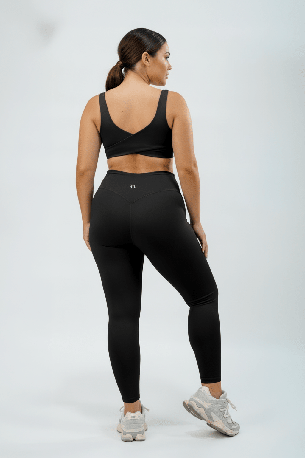 Bandage Crop . Black - Rue Avenue Activewear