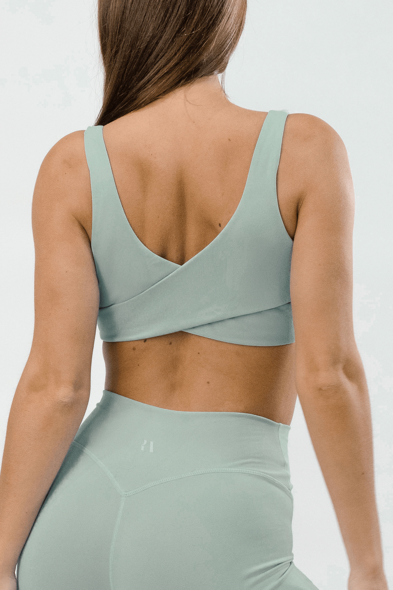 Bandage Crop . Pistachio - Rue Avenue Activewear