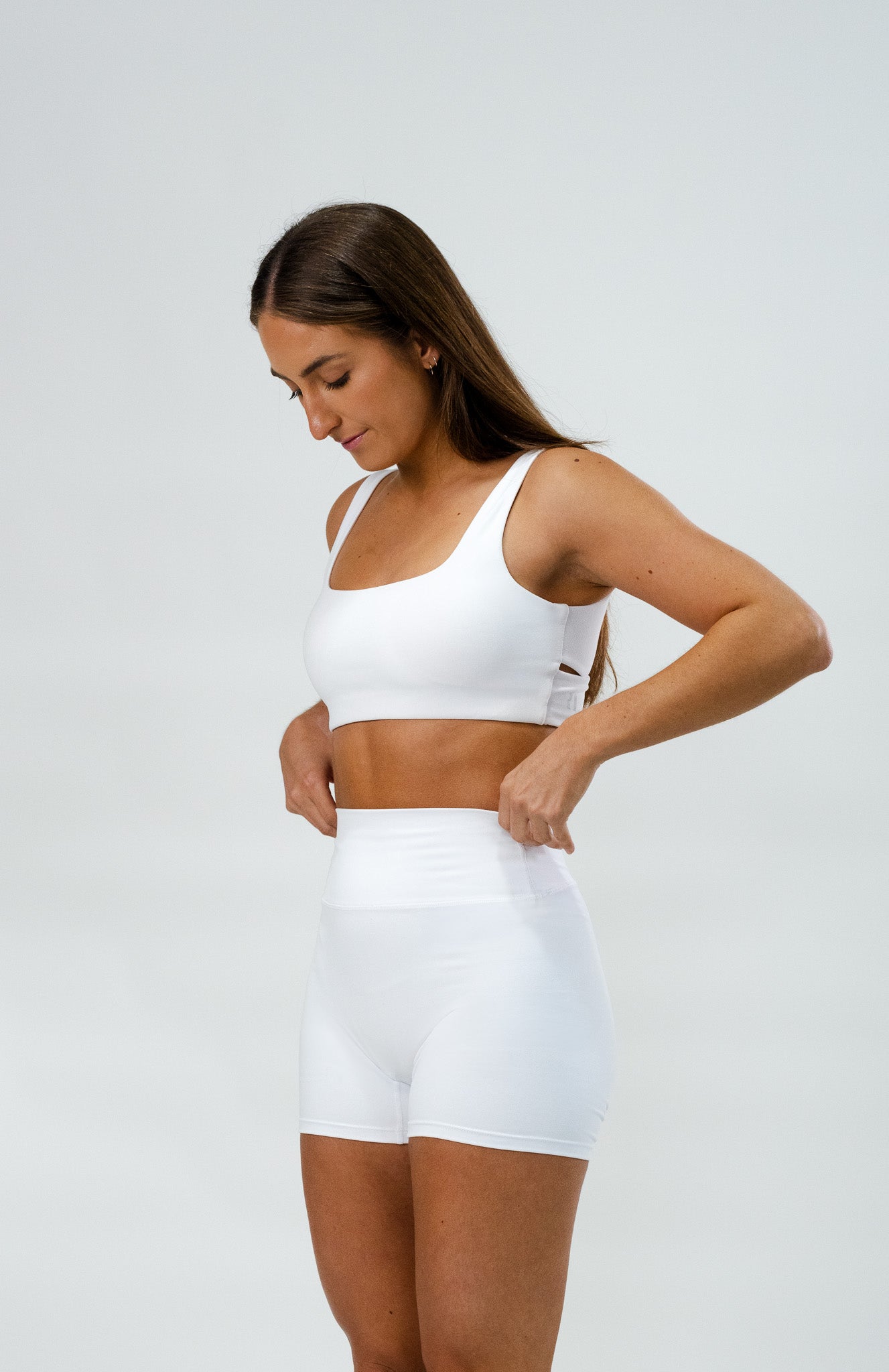 Shorts . WHITE - Rue Avenue Activewear