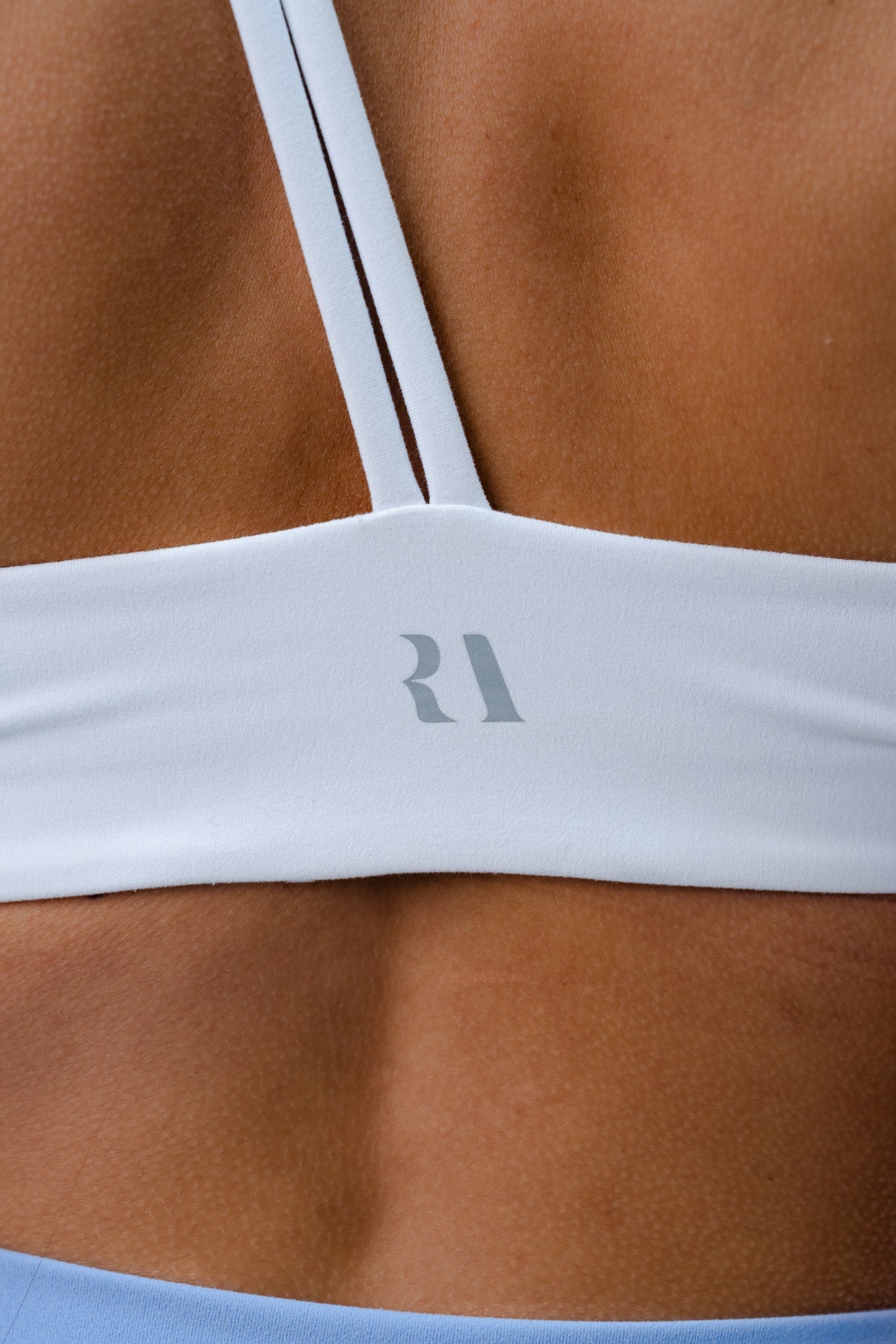 SINGLE STRAP CROP . WHITE - Rue Avenue Activewear