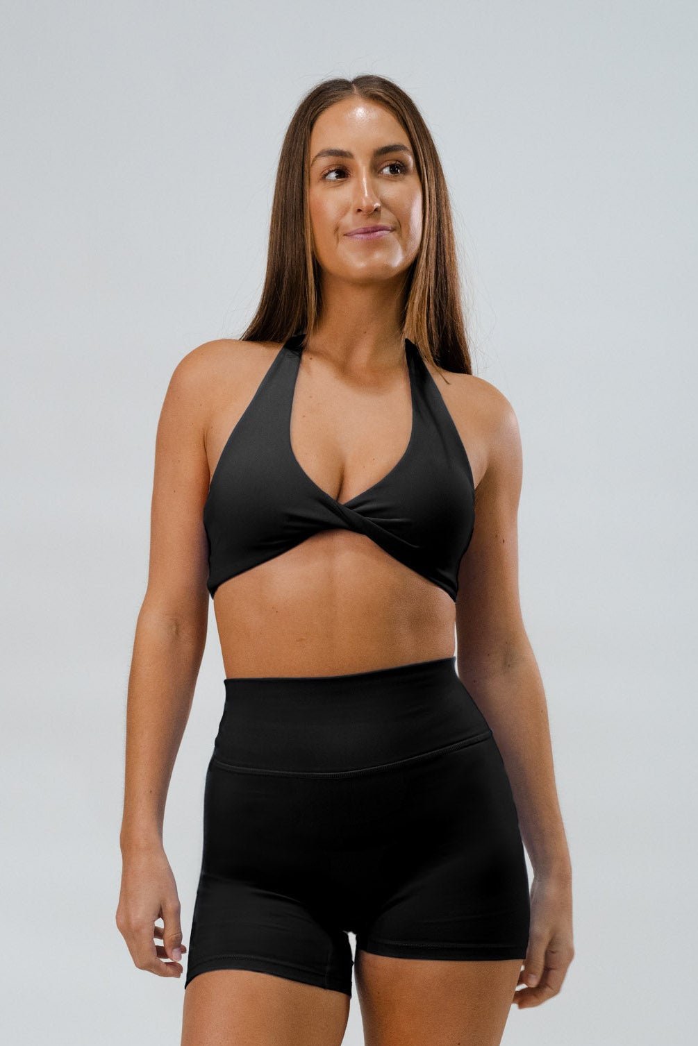 TWIST CROP . BLACK - Rue Avenue Activewear