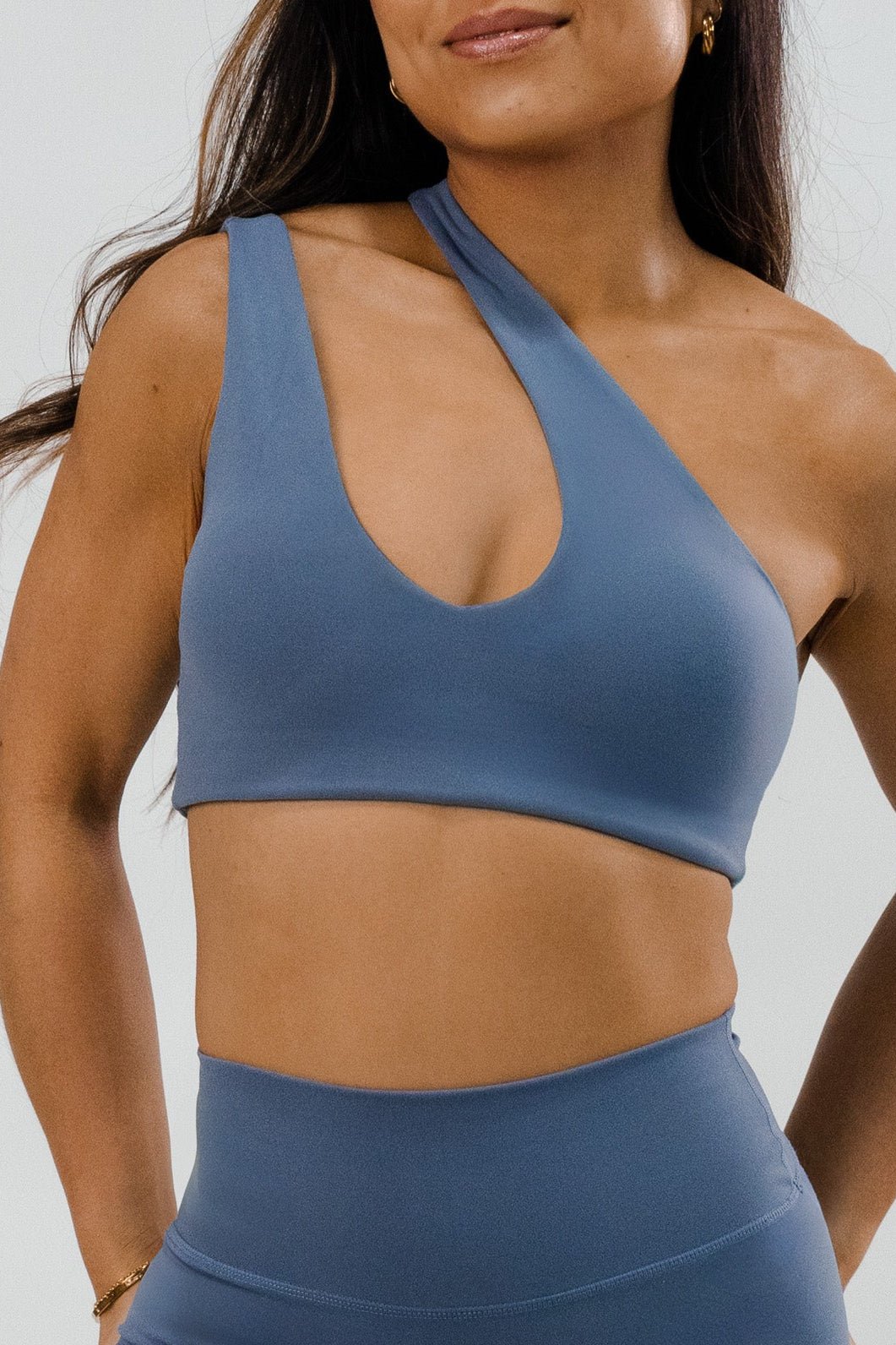 Asymmetrical Crop . DUSK - Rue Avenue Activewear