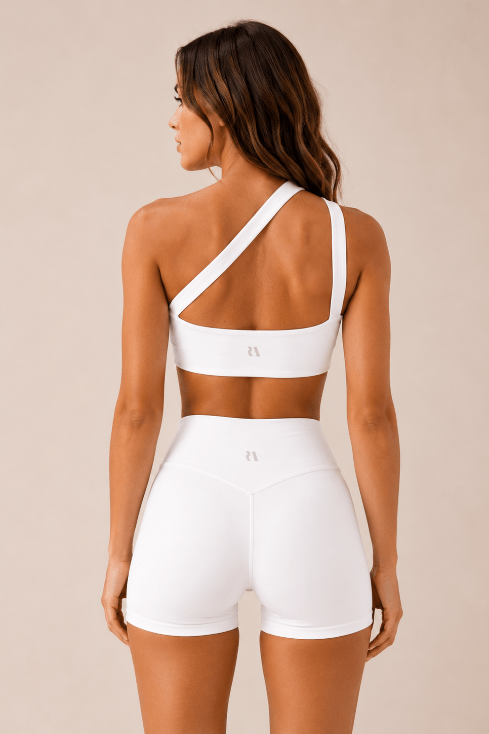 Asymmetrical Crop . WHITE - Rue Avenue Activewear