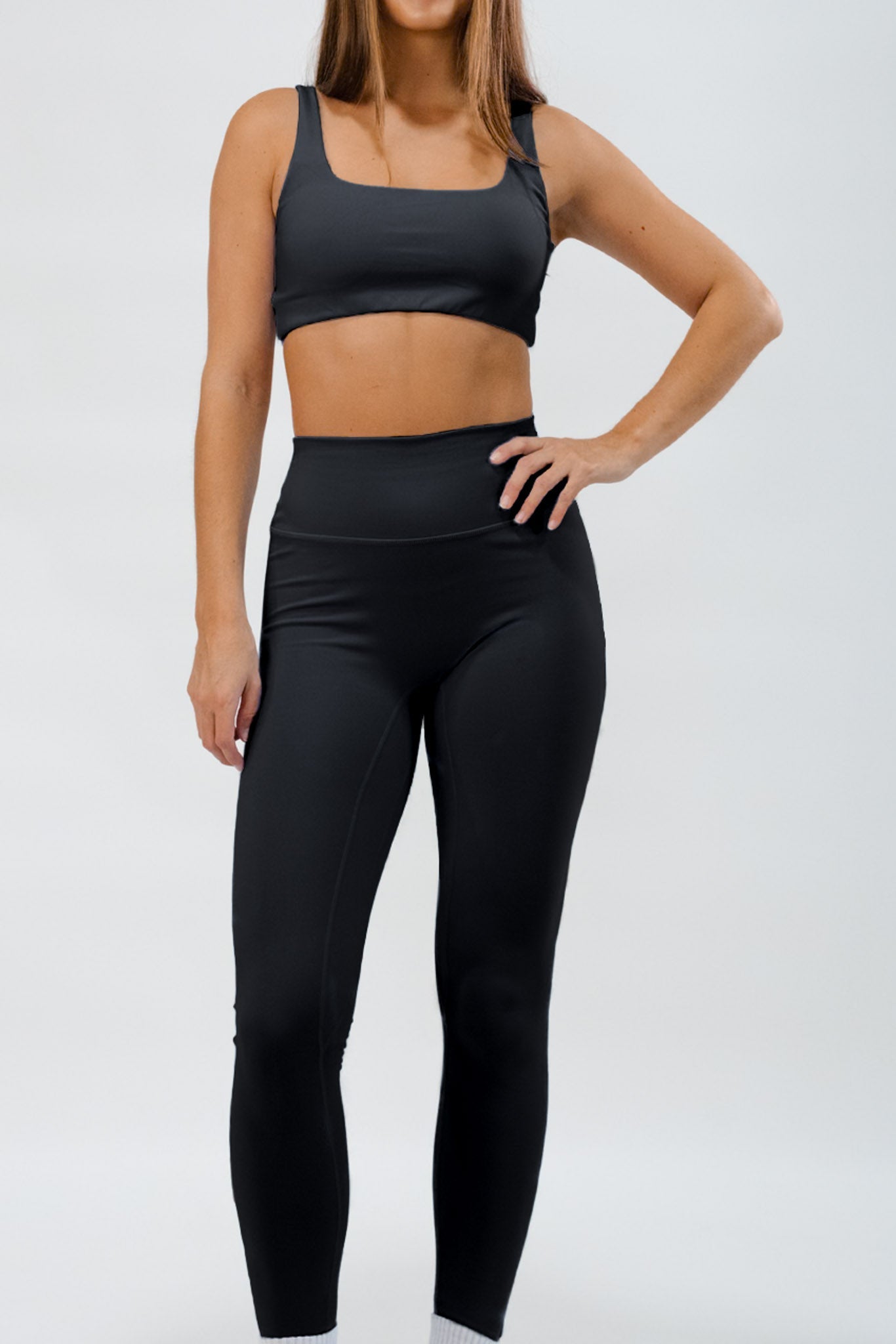 Bandage Crop . Black - Rue Avenue Activewear