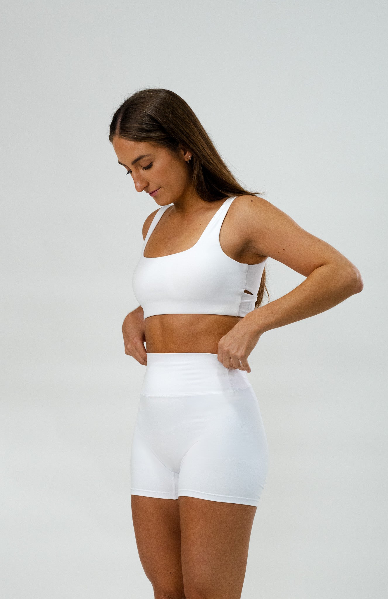 Bandage Crop . White - Rue Avenue Activewear