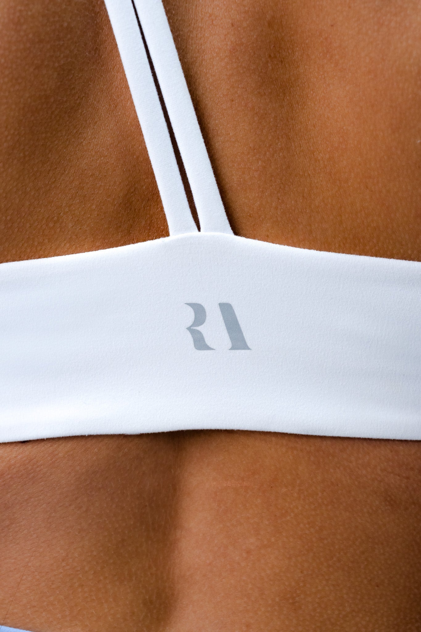 SINGLE STRAP CROP . WHITE - Rue Avenue Activewear